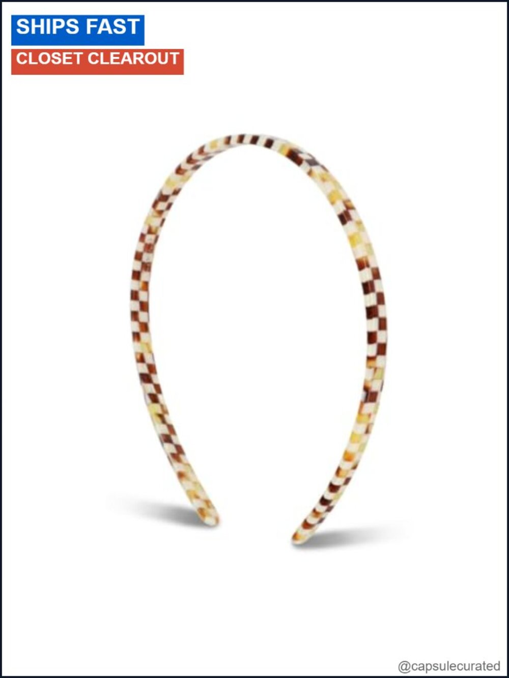 Slip-Free Thin Headband Flexible Acetate French Hair Accessory for Women